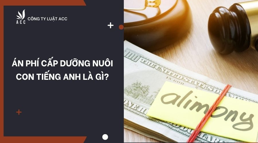 Án phí cấp dưỡng nuôi con tiếng Anh là gì?