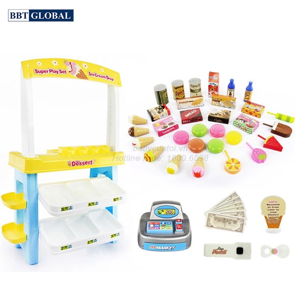 Đồ chơi siêu thị kem và bánh ngọt 668-08