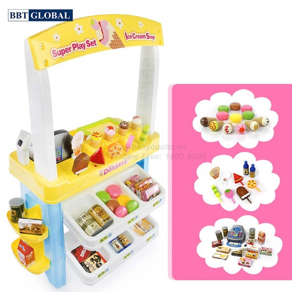 Đồ chơi siêu thị kem và bánh ngọt 668-08