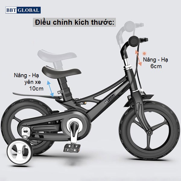 Xe đạp trẻ em BBT Global khung siêu nhẹ size 14 inch BB66-14