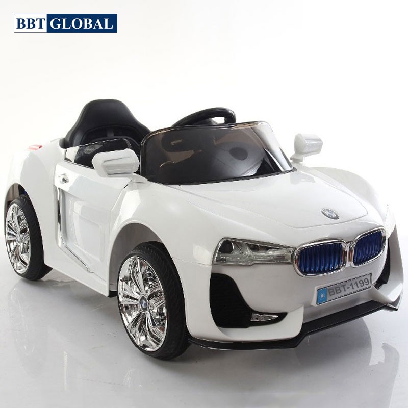 Ô tô điện trẻ em 2 động cơ BMW siêu HOT màu trắng BBT-1199T