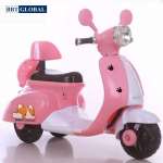 Xe máy điện trẻ em chú chó Puppy màu hồng BBT-689H