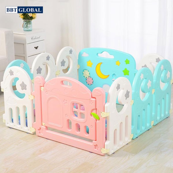 Quây cũi nhựa cho bé BR9508 10 cạnh