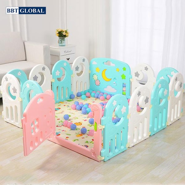 Quây cũi nhựa cho bé BR9508 14 cạnh