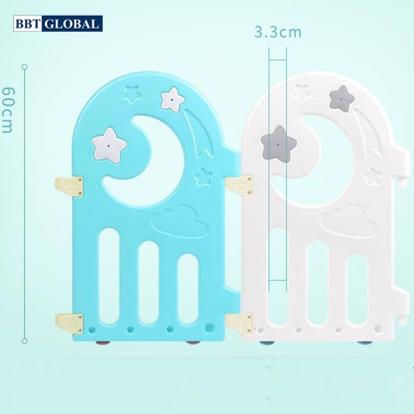 Quây cũi nhựa cho bé BR9508, cạnh quây