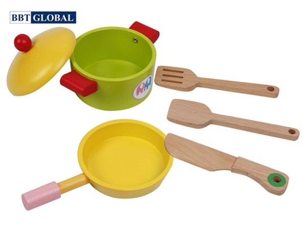 Đồ chơi nấu ăn BBT Global bếp gỗ cao cấp MSN17061