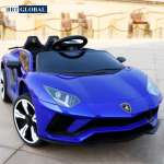 Ô tô Lamborghini màu xanh ghế da bánh cao su BBT-6868CCX