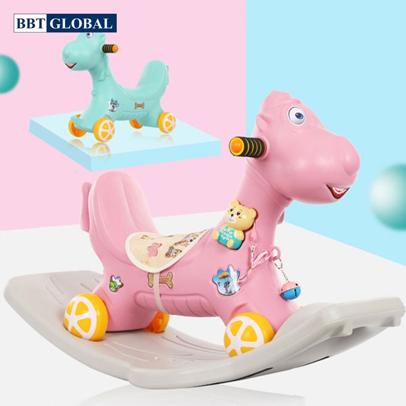 Chó chòi chân kết hợp bập bênh có nhạc cho bé RK-512