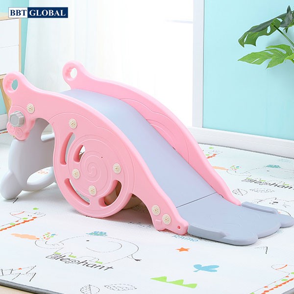 Cầu trượt kết hợp bập bênh có ném bóng rổ BSL6602