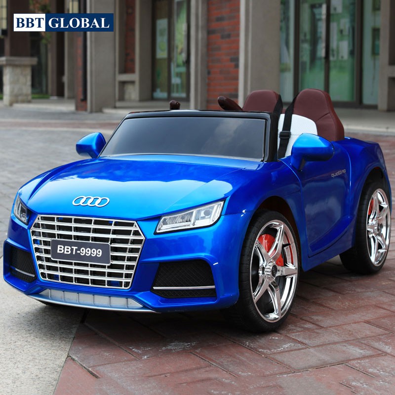 Ô tô điện trẻ em dáng Audi TTS màu xanh phun sơn BBT-9999XS