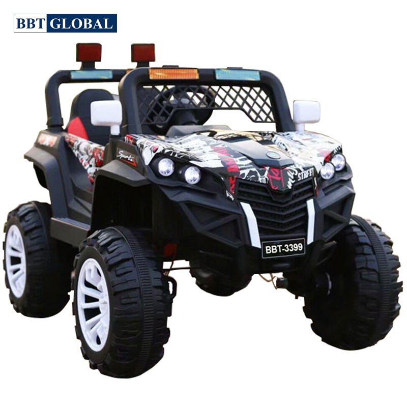 Xe Ô tô điện trẻ em địa hình 4 động cơ màu trắng BBT-3399T