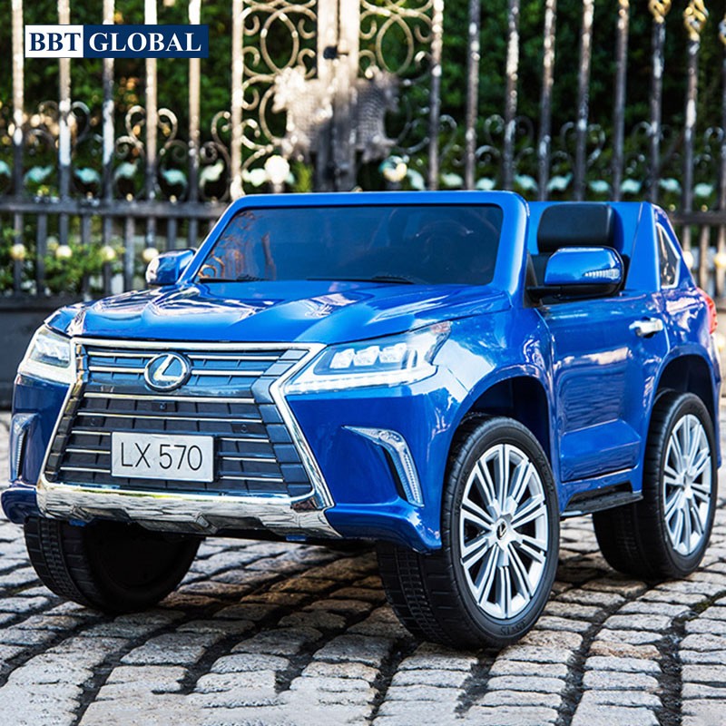 Ô tô điện trẻ em LEXUS bản quyền sơn xanh cao cấp LX570-X
