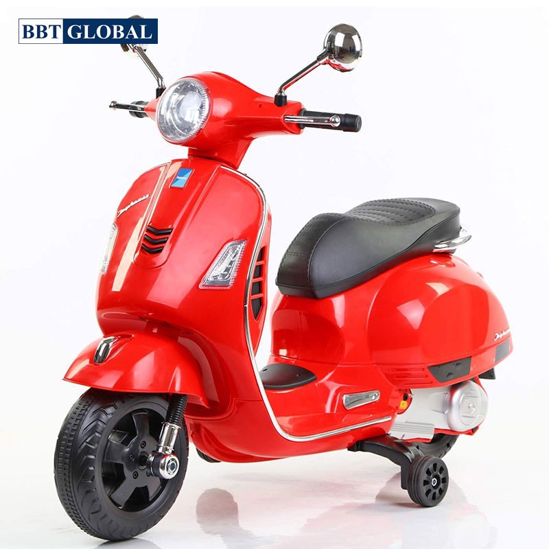 Xe máy điện trẻ em BBT GLobal Vespa đỏ BBT-6116D