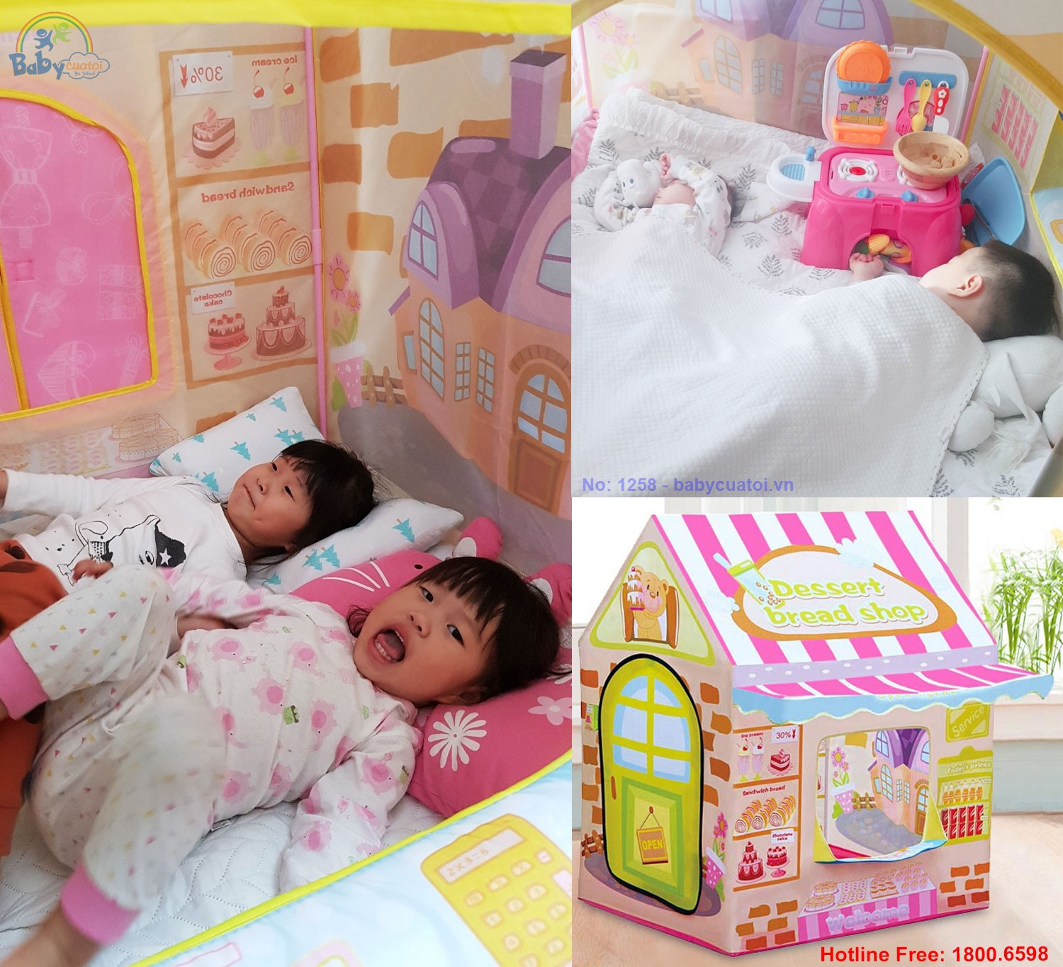 nhà bóng cho bé tiệm bánh ngọt 1258