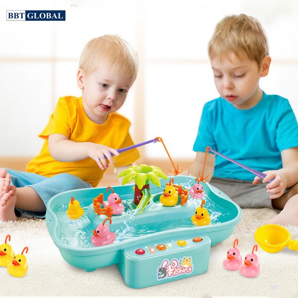 Bộ đồ chơi câu vịt cao cấp có nhạc cho bé 889-141