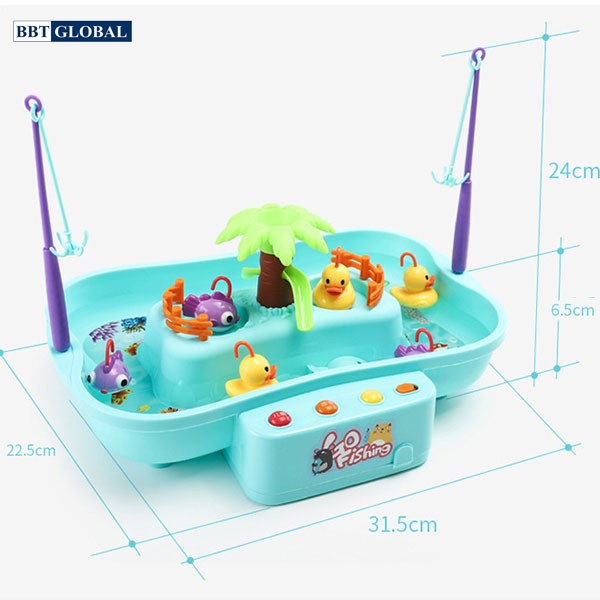 Bộ đồ chơi câu vịt cao cấp có nhạc cho bé 889-141