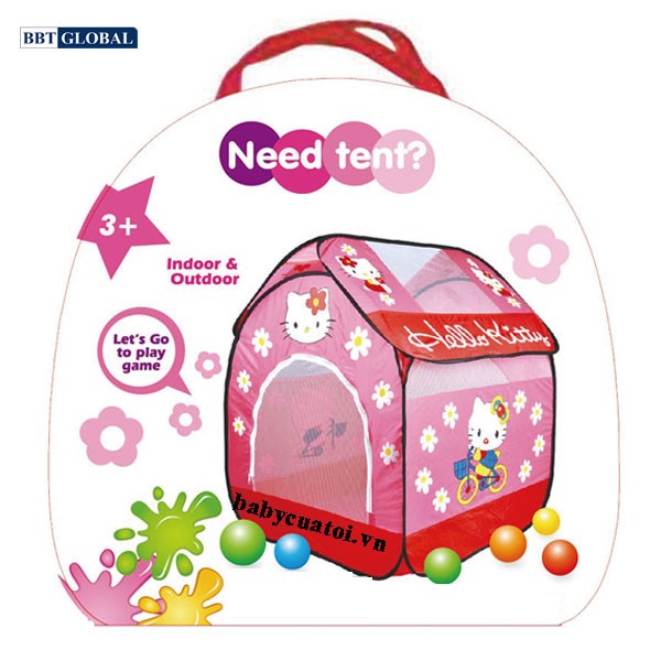 Nhà bóng cho bé Hello Kitty màu đỏ A999-212