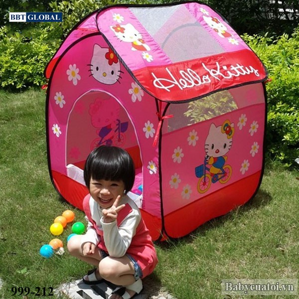Nhà bóng cho bé Hello Kitty màu đỏ A999-212