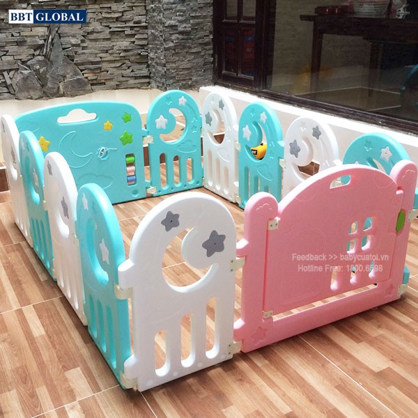 Quây cũi nhựa cho bé BR9508 12 cạnh