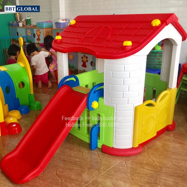 Nhà chơi cầu trượt Hàn Quốc cho bé CHD801