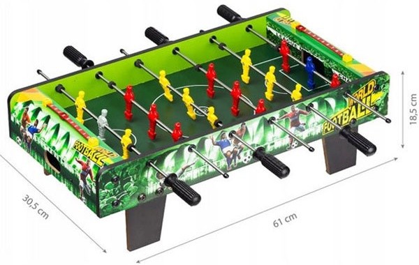 Bàn bóng đá bi lắc mini XJ808-1 | Kích thước