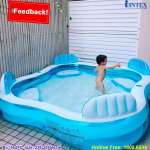 Bể bơi phao Salon 2m29 hình vuông INTEX 56475