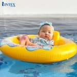 Phao bơi chống lật cho bé dưới 1 tuổi, 2 vòng bơm hơi có tựa lưng INTEX 56585