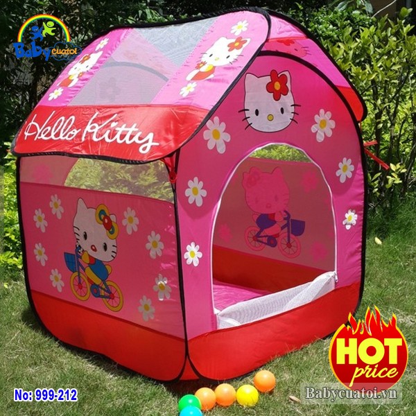 Nhà bóng cho bé Hello Kitty màu đỏ A999-212
