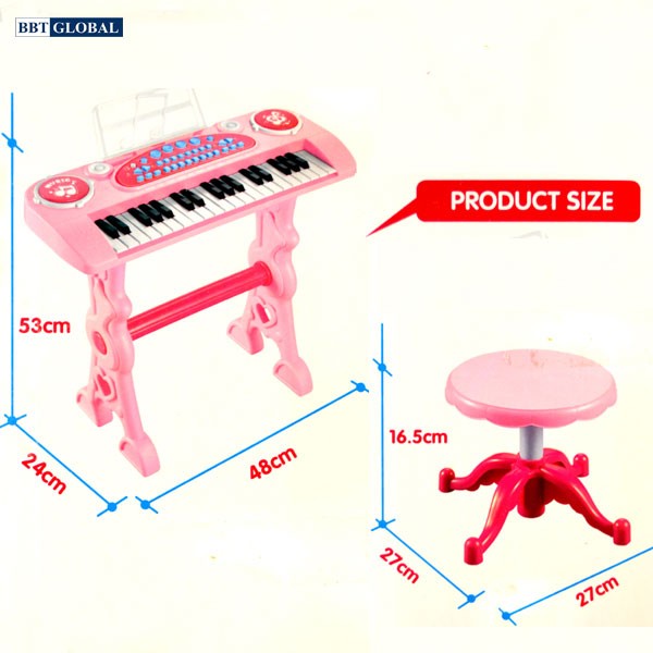 Đồ chơi đàn Organ 37 phím có sạc và ghế cho bé 328-03