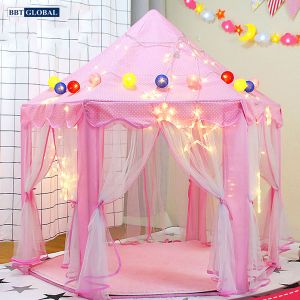 Lều công chúa cho bé gái có rèm cỡ lớn 140cm 1385 (528)