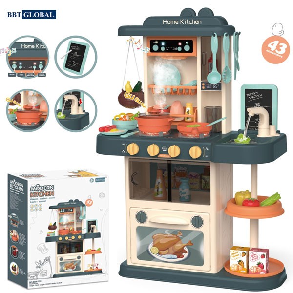 Bộ đồ chơi nấu ăn 43 chi tiết có khói 889-179