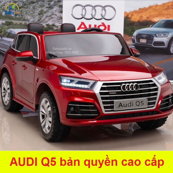 Xe Ô tô điện trẻ em Bản quyền Cao cấp Audi Q5 có màn hình LCD
