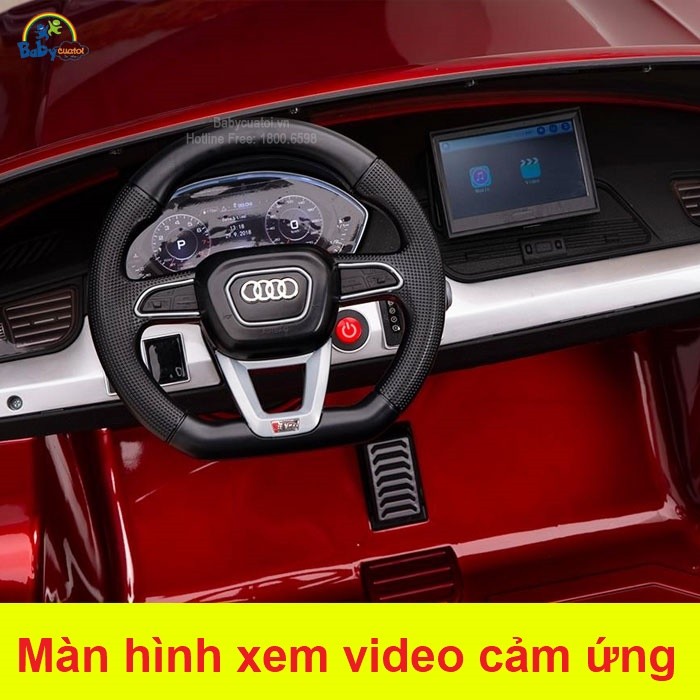 Xe Ô tô điện trẻ em Bản quyền Cao cấp Audi Q5 có màn hình LCD