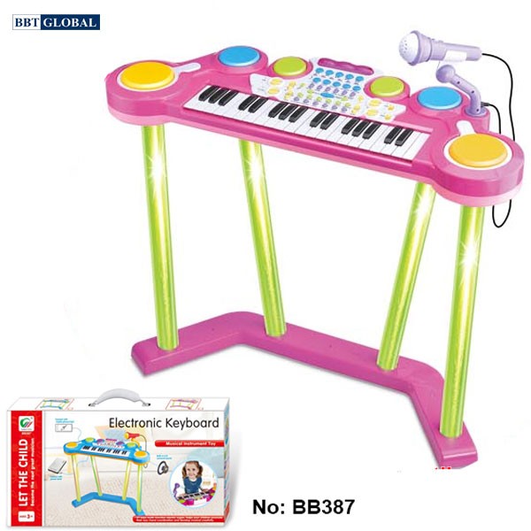 Bộ đàn Organ và trống điện tử đứng cho bé BB387