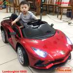 Xe Ô tô điện trẻ em dáng Lamborghini có micro karaoke BBT-6868