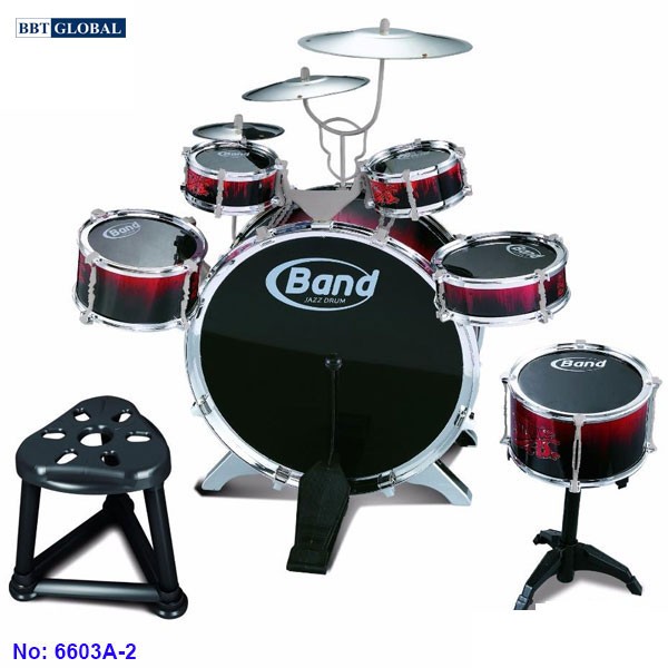 Bộ trống đồ chơi 10 chi tiết cho bé 6603A-2