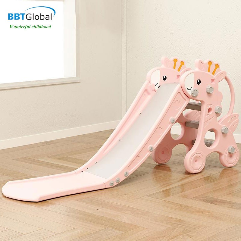 Cầu trượt cho bé máng dài hình chú hươu BSL302