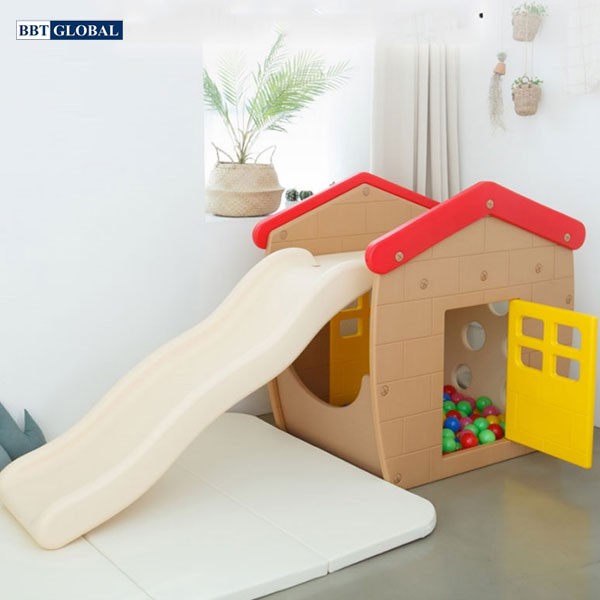 Nhà chơi cầu trượt bể bóng Hàn Quốc cho bé HNP719
