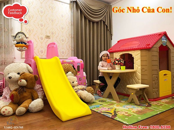 Nhà chơi cho bé bằng nhựa
