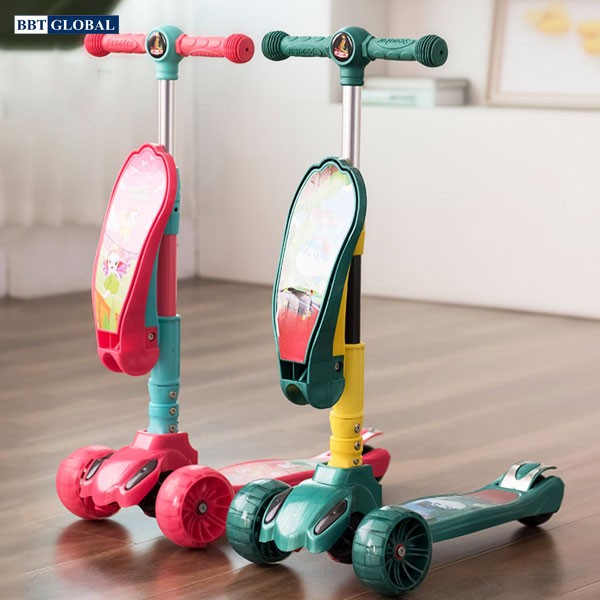 Xe trượt Scooter 2 trong 1 cho bé có đèn và nhạc SK1304