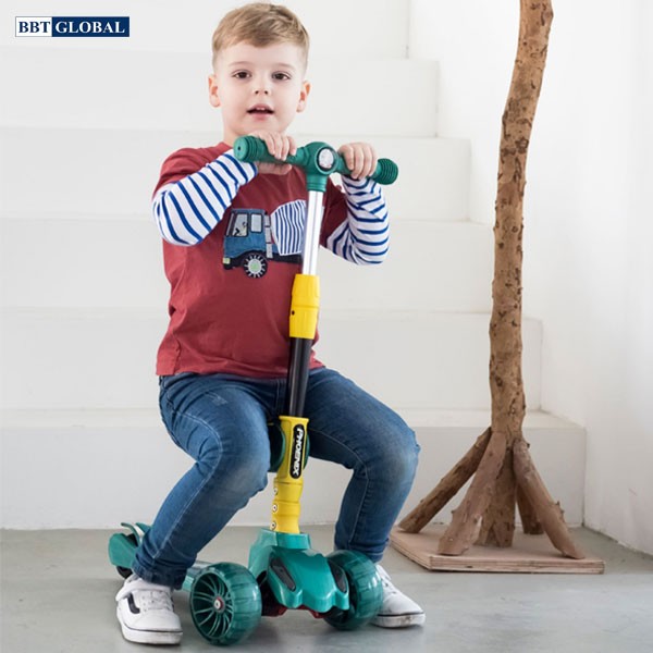 Xe trượt Scooter 2 trong 1 cho bé có đèn và nhạc SK1304