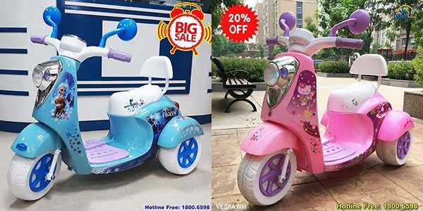 Xe máy điện cho bé gái