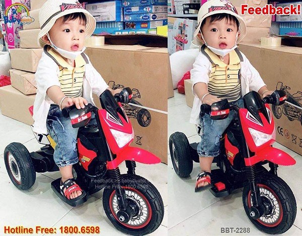 Xe máy điện cho bé trai