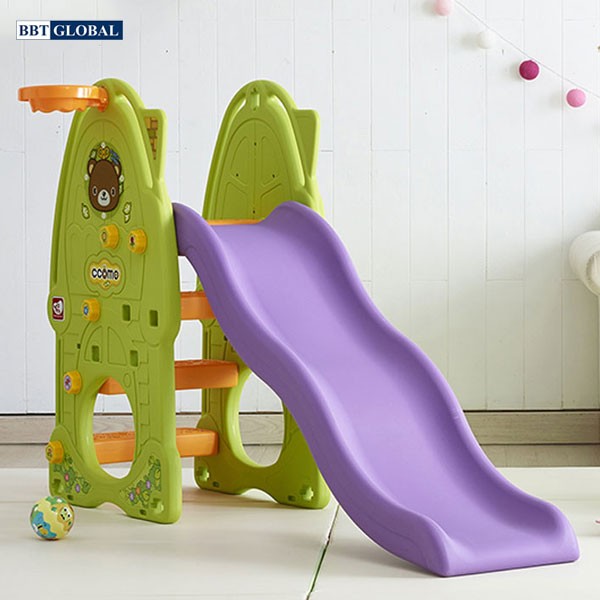 Cầu trượt Hàn Quốc CCOMO có ném bóng rổ Y1221