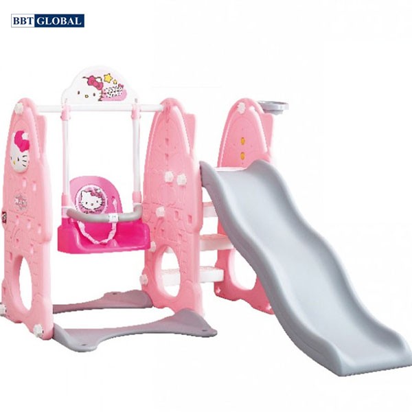 Cầu trượt xích đu Hàn Quốc 4 trong 1 Hello Kitty Y1762