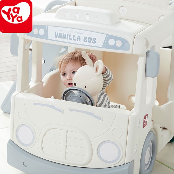 Cầu trượt bể bóng xe bus Hàn Quốc Vanilla Y1902