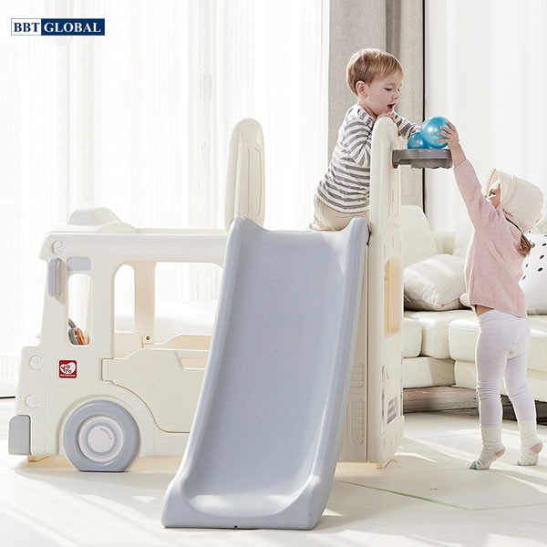 Cầu trượt bể bóng xe bus Hàn Quốc Vanilla Y1902