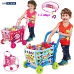 Bộ đồ chơi xe đẩy siêu thị có nhạc cao cấp 008-902