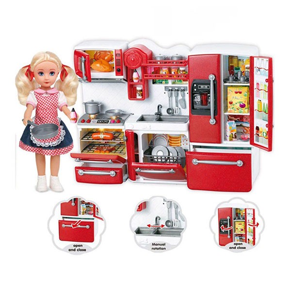 bộ đồ chơi búp bê nấu ăn 66082