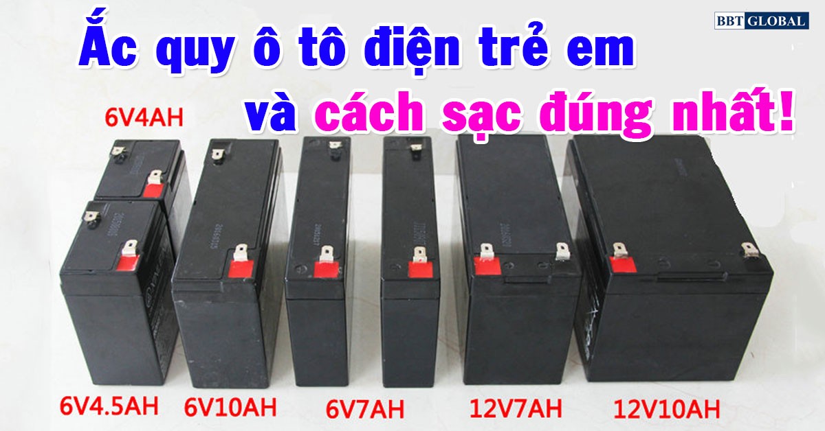 hướng dẫn sử dụng ắc quy xe ô tô điện trẻ em